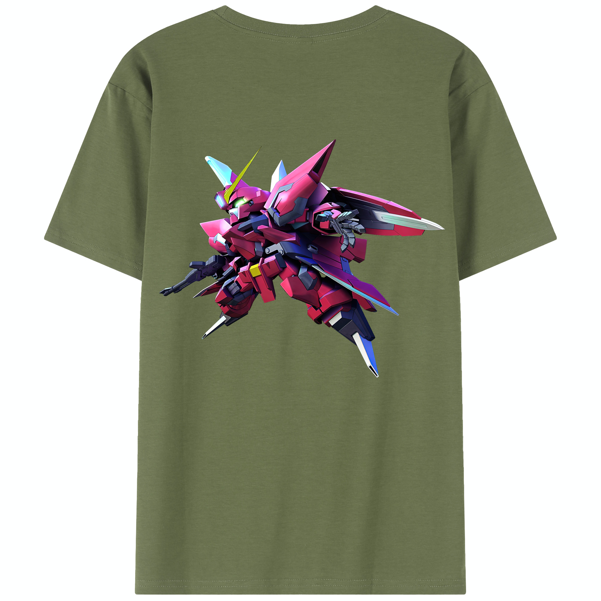 （画像用） 機動戦士ガンダム Mobile Suit Gundam 綿100％半袖Tシャツ（背面プリント）